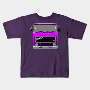 ERF E6 1980s classic heavy lorry purple Kids T-Shirt